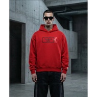 NU x FR2 "WAN FR2" HOODIE | BURGUNDY