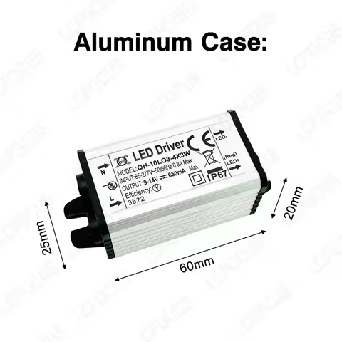 1W 2W 3W 5W Constant Current LED Driver 120mA 150mA 300mA 420mA 600mA 9-34V 2-17V Power Supply Adapt