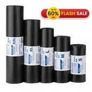 Trash bag Garbage bag Black (Small/Medium/Large/XL/XXL) Biodegradable Plastic Bags 50 Pcs Trash bags