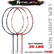 FELET WIN LIGHT 31 BADMINTON RACQUET MAX TENSION 35 LBS