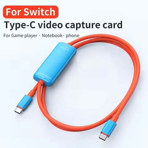 Type-C to USB C Converter 1M Video Capture Card Adapter Support 4K Input，1080P Output With Windows、L