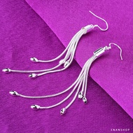 Olive Flow Earrings Dangling Plated 925 Silver Imitation Sterling Female Stud Evil South Delivery St