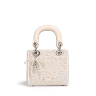 Halloween TOUTOU Argyle Jacquard Handbag Fashion Bow Decor Satchel Bag Women Bag Small Tote Bag Luxu