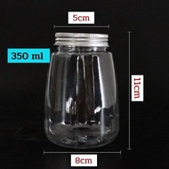 100ชิ้น ขวดพลาสติกใส plastic bottle (C002-3) ขวด PET+ฝาอลูมิเนียม 350-500 ml ดีไซน์สวย มินิมอล ขวดใส