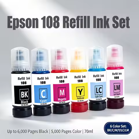 For Epson 108 Refill Dye Ink Epson 108 70ml/Bottle Refill Ink For Epson L8050 L18050 L8058 L18058 Pr