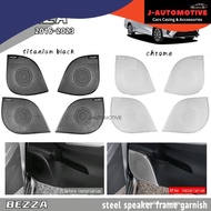 Bezza car door speaker frame cover garnish accessories stainless steel