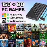 Harddisk PC Game Plug & Play (320GB) 150 Classic Games + 80 PopCap Playnite Portable HDD Windows