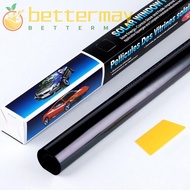 BETTER-MAYSHOW 1Roll 50x3m Window Tint Film, Sun Shade Heat UV Block Car Foils, Durable Black VLT 1%-50% Scratch Resistant Glass Sticker Windshield