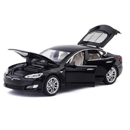 Diecast Car Model S 1/32 Scale Alloy Model S Toy Car Pull Back Car Vehicles Toy with Lights and Soun