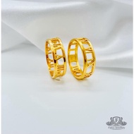 Fancy Jewellery Emas 916 Cincin Roman Rotan Emas 916 tulen Bajet Emas 916