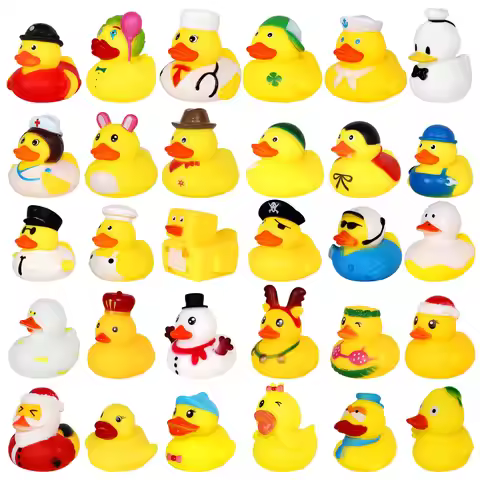 5/10pcs Yellow Mini Rubber Ducks in Bulk Duck Gifts Mini Ducks Small Duck Float Pool Ducks Bulk Toys