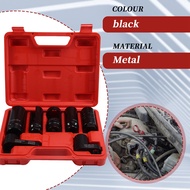 7pcs Universal O2 Oxygen Sensor Socket 6 Point Wrench Tool Remover Installer Set Sensor Removing Too
