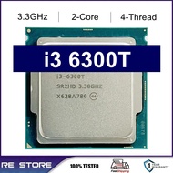 Used Core I3-6300T I3 6300T 3.3 Ghz Dual-Core Quad-Thread CPU Processor 4M 35W LGA 1151