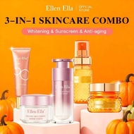 ELLEN ELLA Rejuvenating Skincare Set Niacinamide Whitening Serum Ginseng Anti Aging Cream