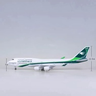 Iraq 747 Boeing B747 Static Simulation Airplane Model 47cm with Wheels with Lights 747 Passenger Air