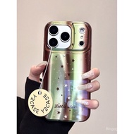 Phone Phone Case Suitable for iPhone11 12 13 14 15 16 17 Pro max Plus Air Brown Green Smudge Star Sh