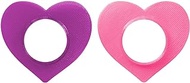 Freestyle Libre Sensor Covers ,Reusable Soft Plastic Covers Keep Sensor in Place Easy to Apply and Remove (Pink Purple Heart Covers, 2pcs)