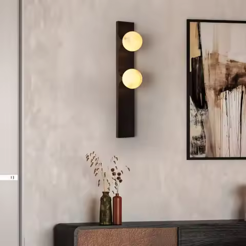 American Copper Wall Lamp H60 20CM Vintage Sconce for Hotel Bedside Living Room Sofa Corridor LED Ma