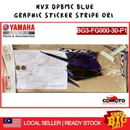 Yamaha NVX Graphic Sticker Stripe Set DPBMC BLUE ORIHLY BG3-FG000-30-P1