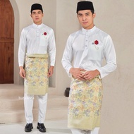 BAJU MELAYU NIKAH PUTIH OFF WHITE OFFWHITE PENGANTIN SANDING TUNANG RAYA