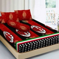 AC MILAN FOOTBALL CHARACTER BED SHEET MILAN/ CATUN MATERIAL BED SHEET NO. 1 UK 180X200 160X200 120X2