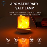 Himalayan Salt Lamp, Aroma Therapy Salt Lamp, NightLight Rock Lamp, Sleeping Light, Fashion Romantic Colorful Bedroom Sleeping Rock Yellow Red Pink Night Light Lamp Brightness Adjustable Modern Simple Style with USB Charge Cable
