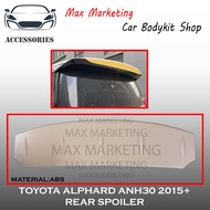 TOYOTA ALPHARD AH30 /TOYOTA VILLFIRE 2015-2021 REAR SPOILER LIP ATAP DEPAN ABS/CARBON LOOK ABS SKIRT