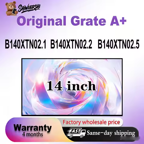 Original New A+ 14 inch Slim Laptop Lcd Screen Panel B140XTN02.1 B140XTN02.2 B140XTN02.5 1366*768P 6