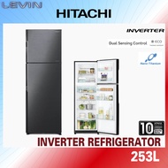 Hitachi 253L Inverter 2 Door Refrigerator Dual Sensing Control Peti Sejuk