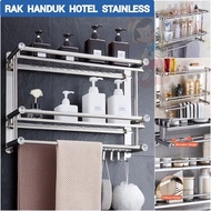 Stainless HOTEL Towel Rack Soap Shampoo Rack