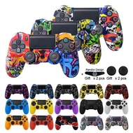 เจลซิลิโคนนิ่มเคสปกป้องยางสำหรับ Playstation 4 PS4 Controller สำหรับ PS4 Pro Slim Gamepad