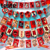 Year Decorations, 2026 Year Hanging Flag Year of The Horse Flag, Festival Atmosphere Ornaments Lunar