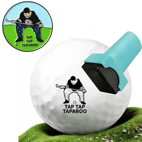 Ball Badge Golf Ball Stamp and Ball Marker Golf Ball Marker, Reusable Golf Ball Marking Tool to Iden