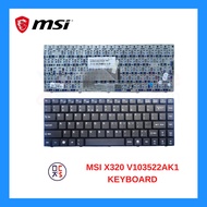 Quality Replacement Keyboard  MSI CR400 EX460 X320 X340 X400 X410 U200 Series