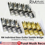 RM Bass Guitar Individual Bridge Saddle Tailpiece 4 String 5 String Bass Bridge Bass Guitar Acc Gita
