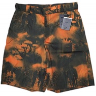 PRADA 2022秋冬義大利製 Re-Nylon 人造絲短褲，百慕達短褲，SPG32 S182 11PZ 50，橘色，三角形標誌。二手。