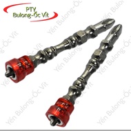 3 pieces of red magnetic screwdriver heads, bake heads, genuine 2-headed screwdriver heads with stro