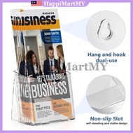 Dual Layer Acrylic Ads Brochure Holder Rack Card Display A6 Transparent Standee Display Wall Mount F