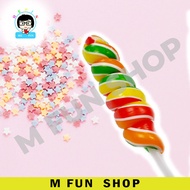 *Halal* 30 pcs Hepin Classic Twist Lollipop Rainbow Color (360G)