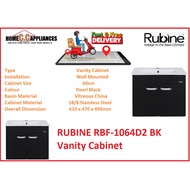 RUBINE RBF-1064D2 BK / WH VANITY CABINET
