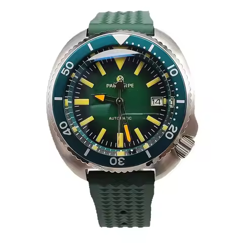 PARNSRPE Diver's Luxury Men's Watch Small Abalone Automatic Mechanical Watch Movement Aseptic Dial S