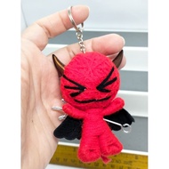 Red String Doll Ornament Keychain