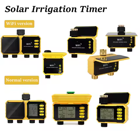 WiFi Solar Irrigation Timer Automatic Irrigation System 1/2/4-Zone Smart Irrigation Controller for G