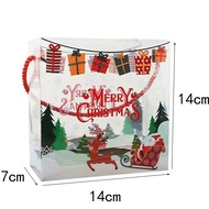 Mica Christmas Box 14x14x7cm – Flower Arrangement Bag, Christmas Decor Gift Storage | Lizflower