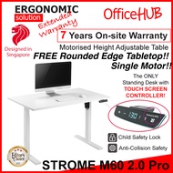 OFFICEHUB Height Adjustable TABLE M60 Pro 2.0 Standing Desk Standing Table Ergonomic Table Study table Office desk Study desk Motorised Height Adjustable desk Sit Stand Table