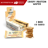 Myprotein Protein Wafers BOX of 10 - Chocolate Vanilla - High Protein Snack Protein bar