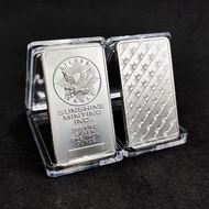 Year American Eagle Nugget Silver Plated Bar 1 Ounce Commemorative Coin wish Square Silver Nugget Co