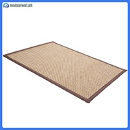 Bamboo Woven Floor Mat: 60x40cm/23.6x15.7" Meditation Cushion - Seat Pad Tatami Rug for Living Room 