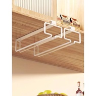 Goblet Holder Upside Down Wine Glass Goblet Hanger Storage Rack Wine Cabinet Perforation-Free Red Wi