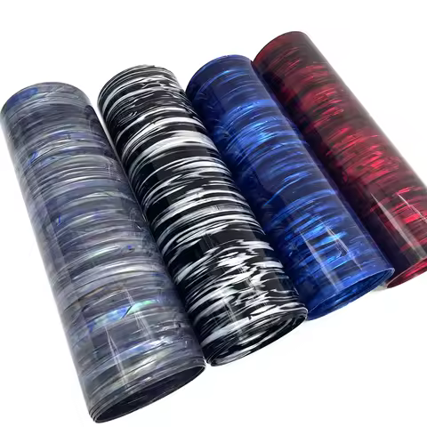 DIY Drum Wrap 16" x 60" 0.50mm Stripe Pattern Celluloid Sheet Musical Instrument Deco Sheet